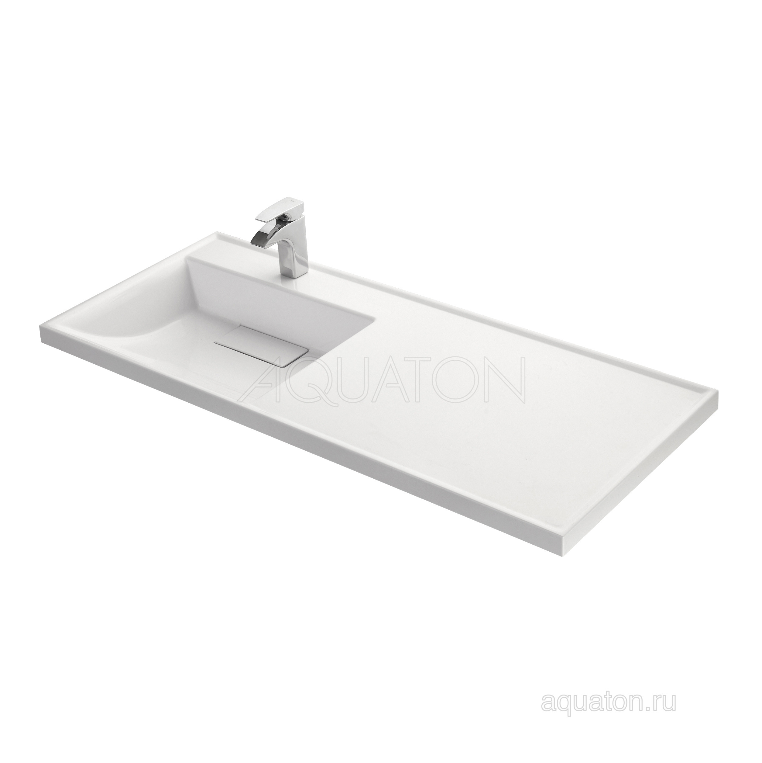 Раковина мебельная белая левая 120см Aquaton Лондри 1A72843KLH01L