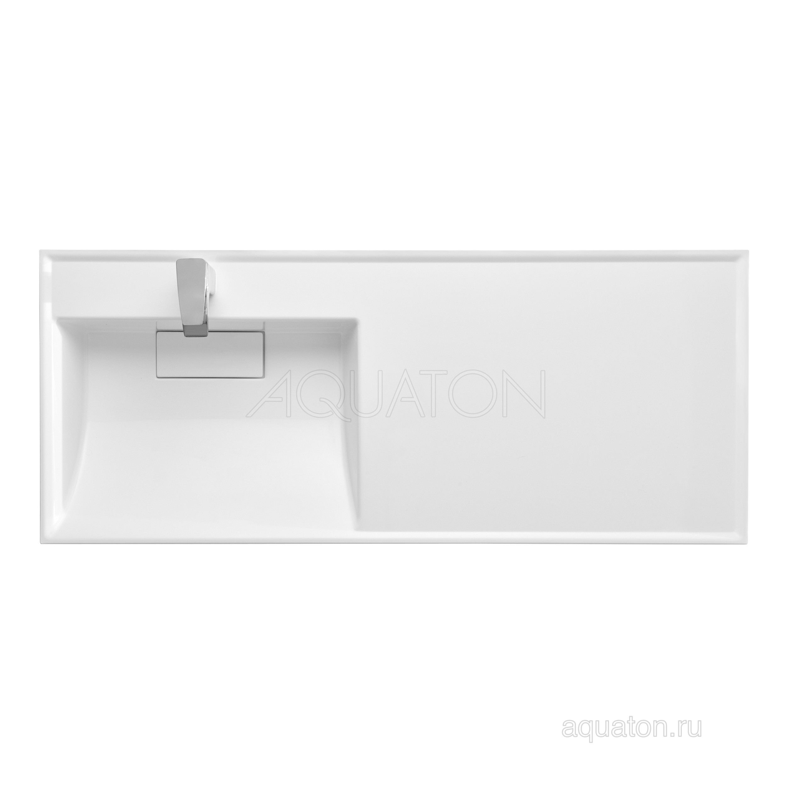 Раковина мебельная белая левая 120см Aquaton Лондри 1A72843KLH01L