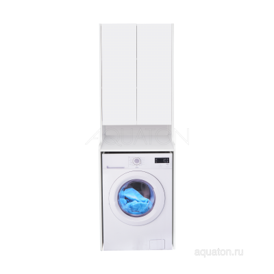 Шкаф для стириальной машины подвесной белый 65см Aquaton Лондри 1A260503LH010
