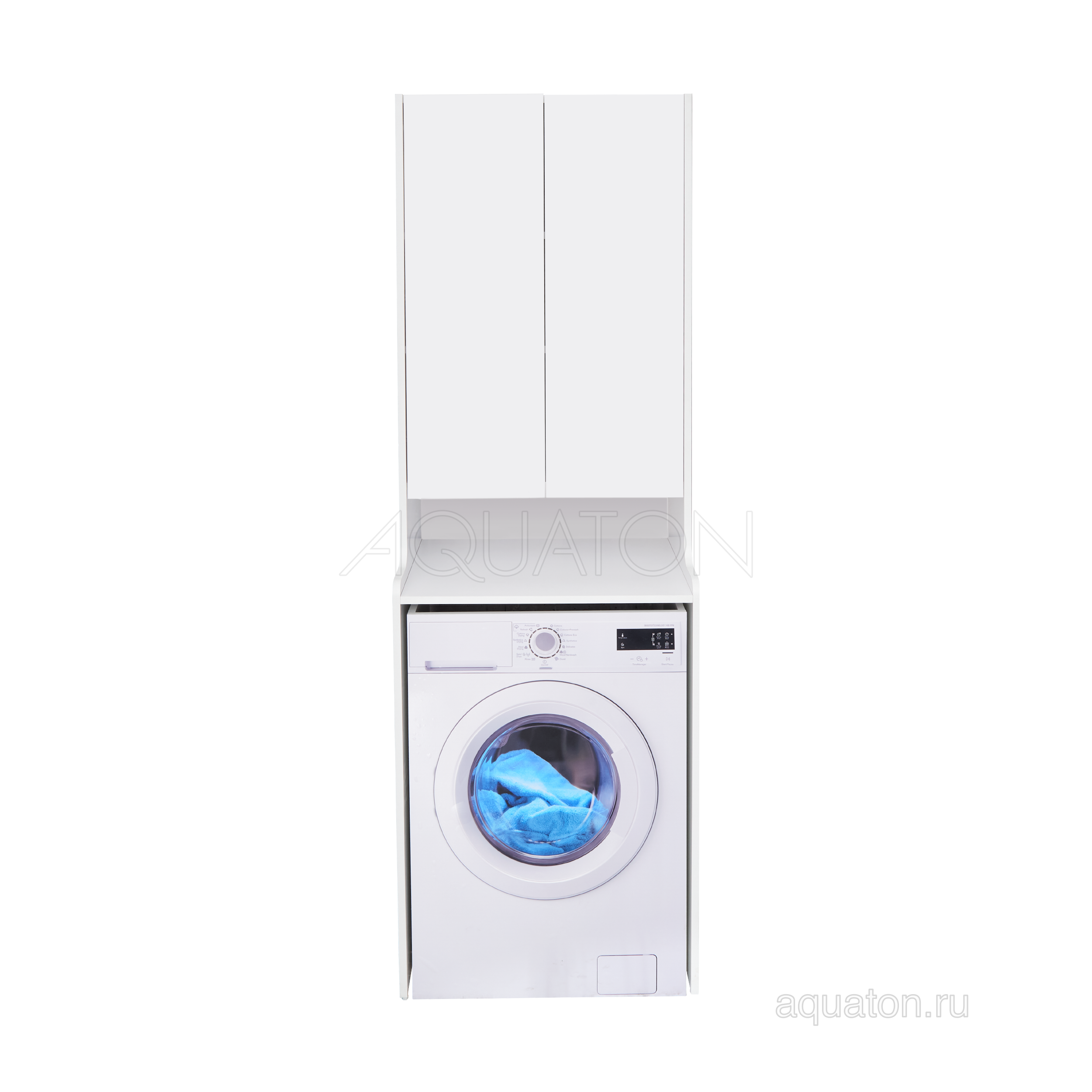 Шкаф для стириальной машины подвесной белый 65см Aquaton Лондри 1A260503LH010