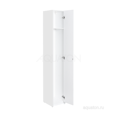 Шкаф-пенал напольный белый 31см Aquaton Лондри 1A260603LH010