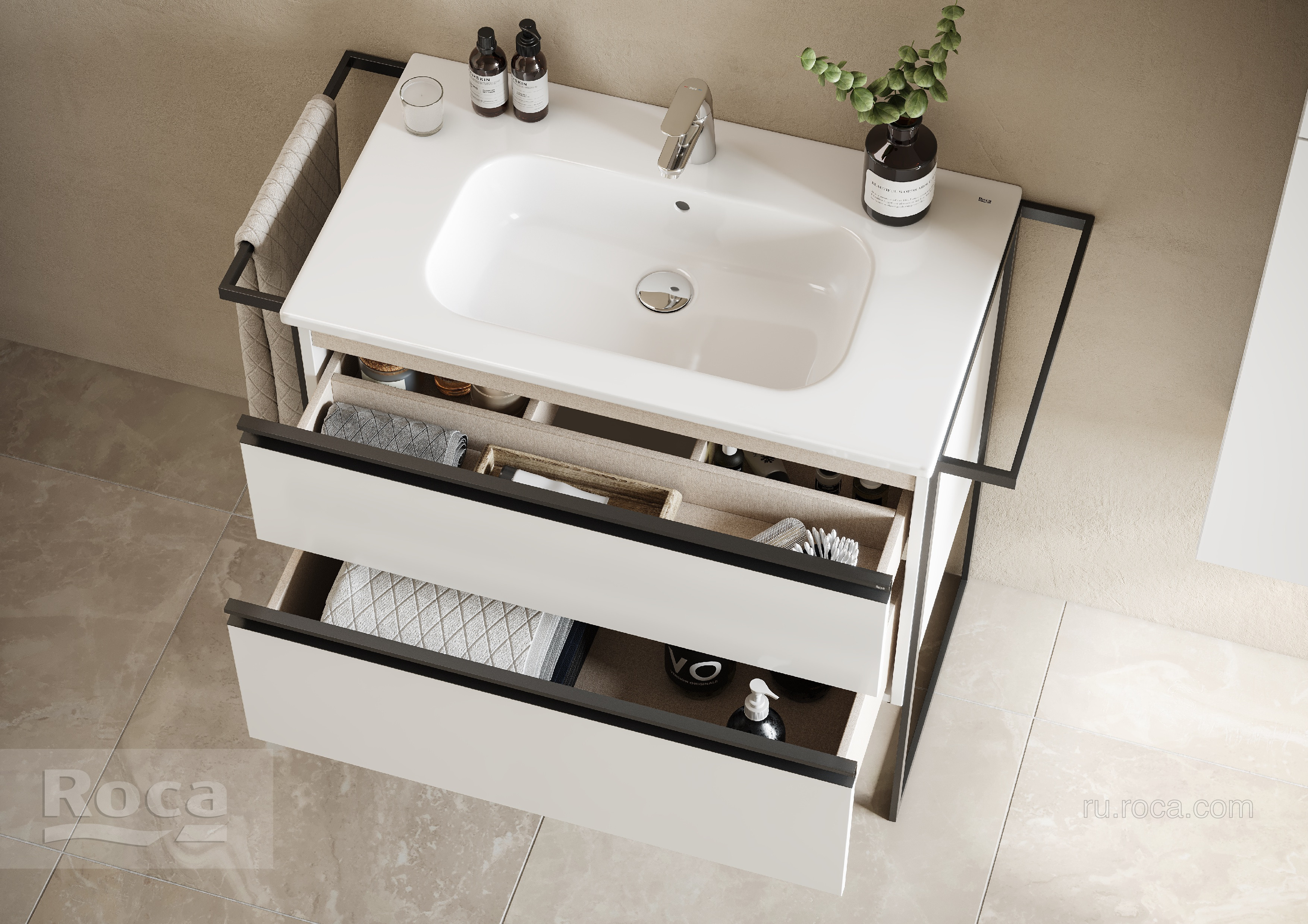 Раковина мебельная белая 80см Roca Victoria-N Unik 732799C000