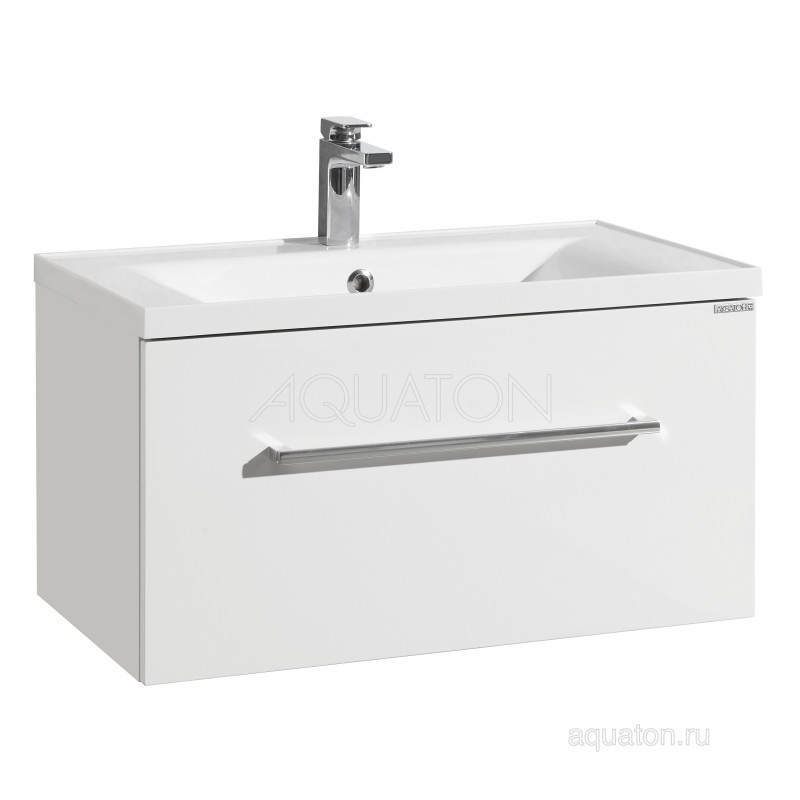 Тумба под раковину белая 80см AQUATON Мадрид 1A126801MA010
