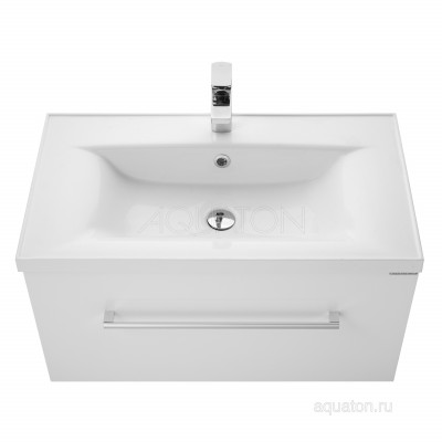 Тумба под раковину белая 80см AQUATON Мадрид 1A126801MA010