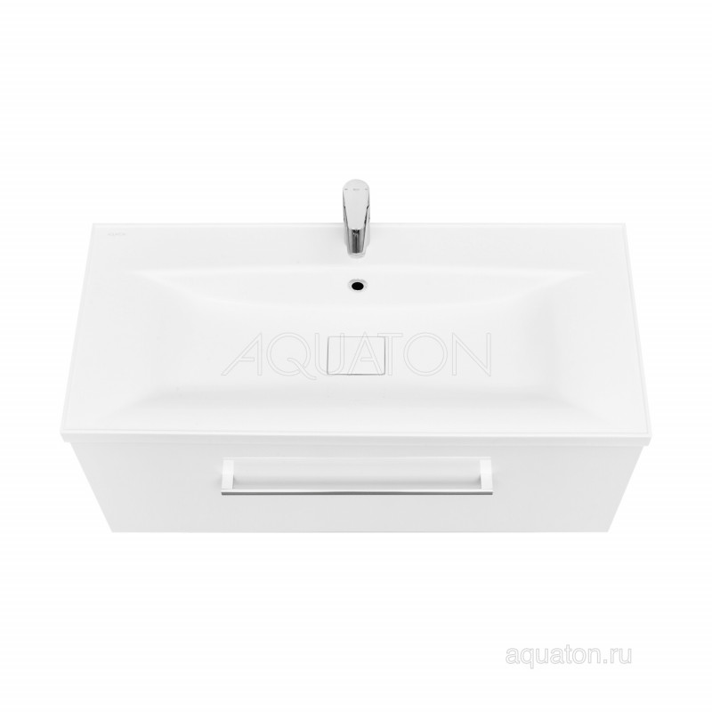 Тумба под раковину белая 100см AQUATON Мадрид 1A126901MA010