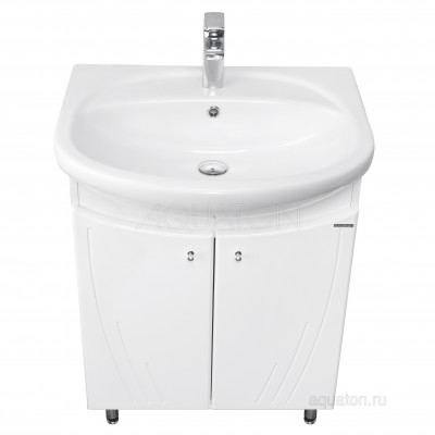 Тумба под раковину белая 65см AQUATON Минима 1A104201MN010