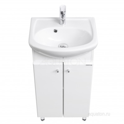 Тумба под раковину белая 45см AQUATON Минима 1A104401MR010
