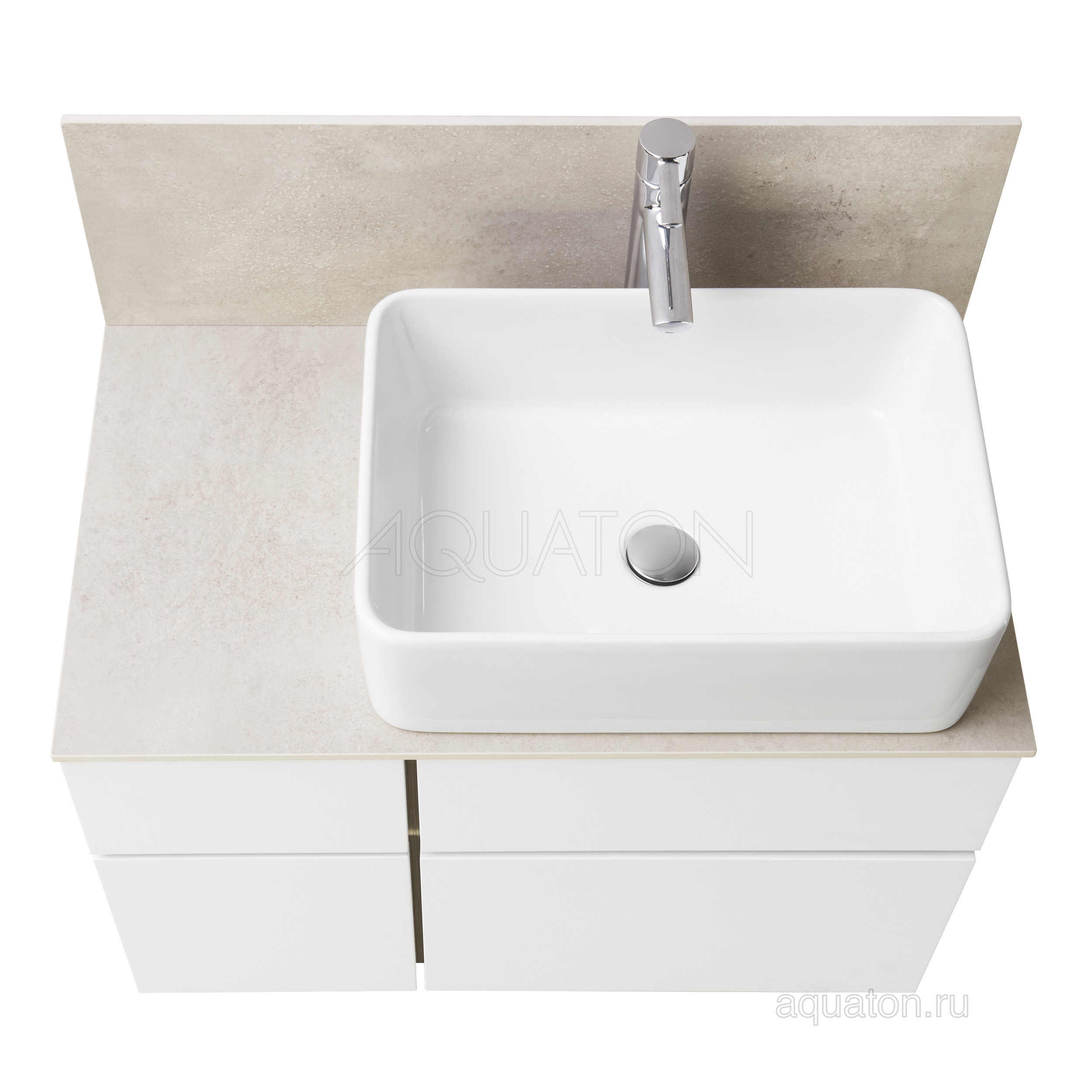 Столешница 80см керамогранит Aquaton Мишель 1A253203MIX40