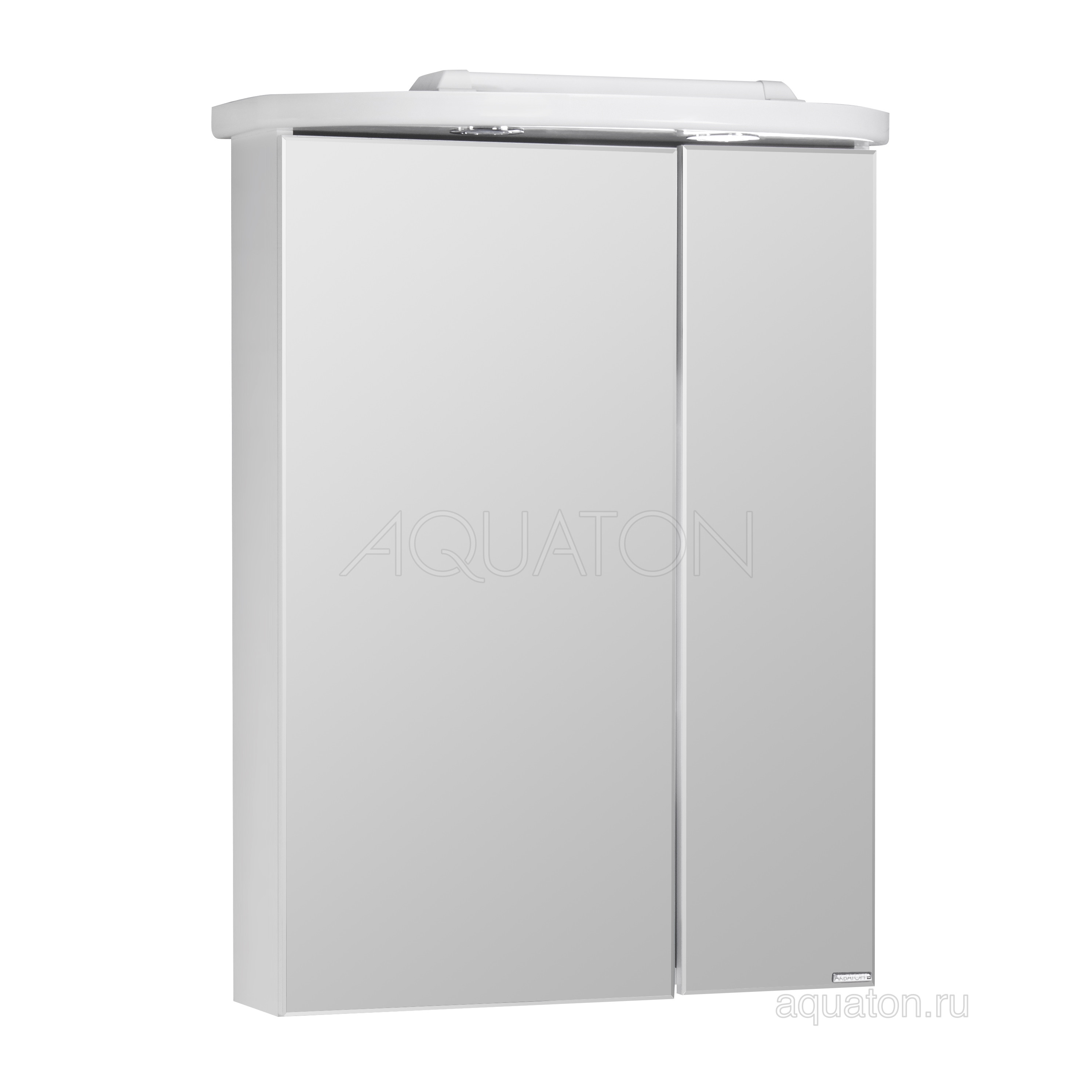 Зеркальный шкаф белый 65см Aquaton Норма 1A002102NO010