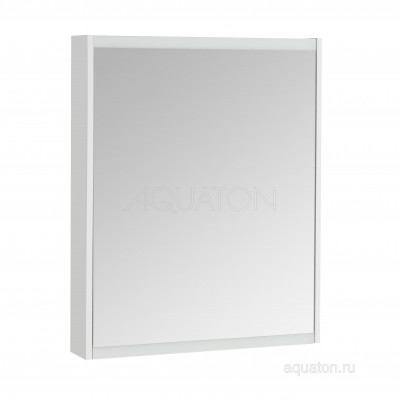 Зеркальный шкаф белый 65см Aquaton Нортон 1A249102NT010