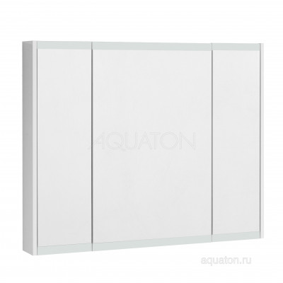 Зеркальный шкаф белый 100см Aquaton Нортон 1A249302NT010
