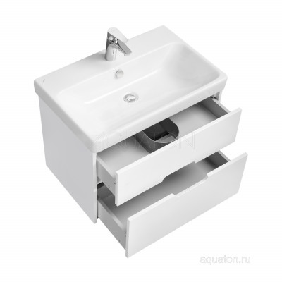 Тумба под раковину белая 70см AQUATON Оливия 1A254301OL010