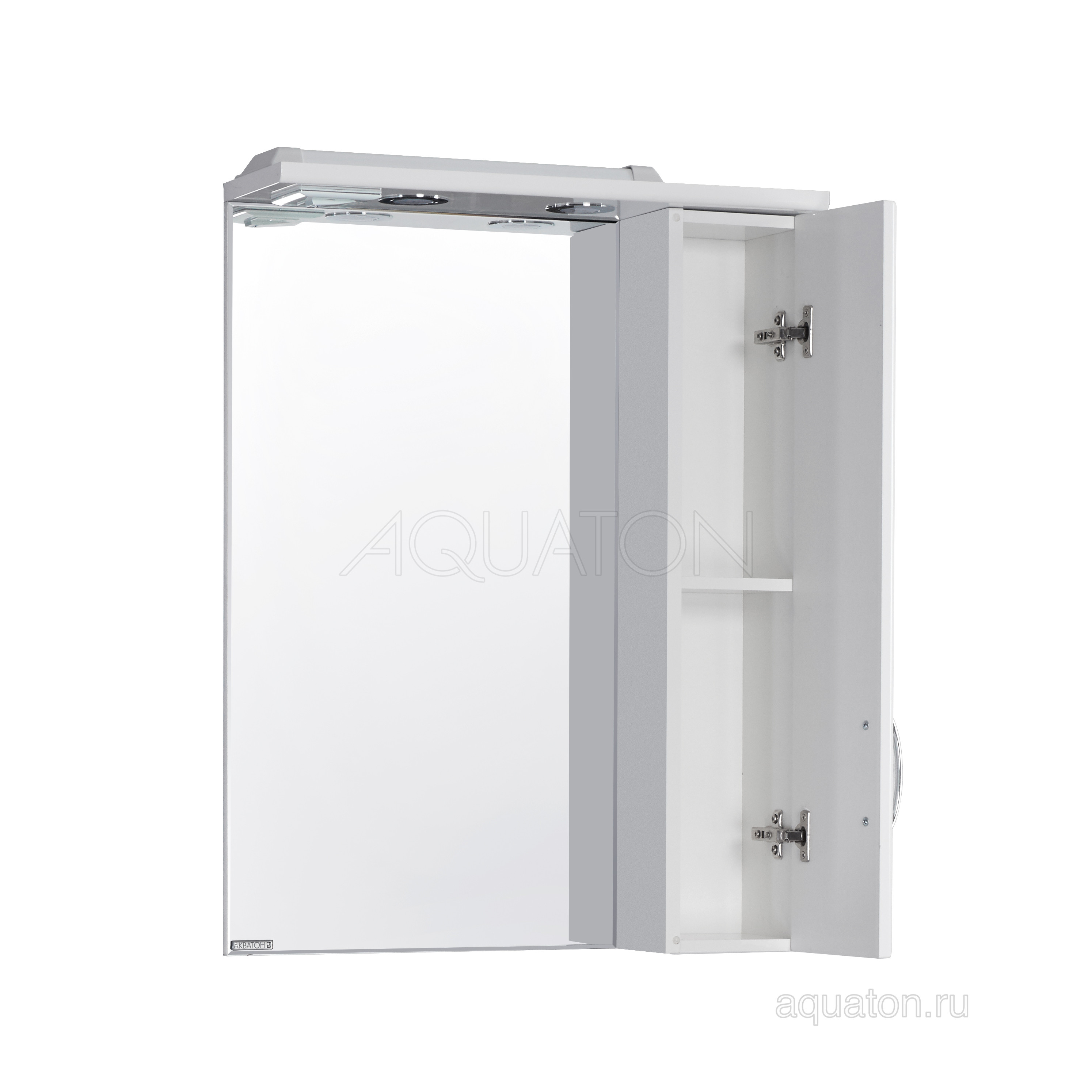 Зеркальный шкаф белый правый 60см Aquaton Онда 1A009802ON01R