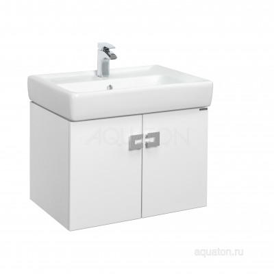 Тумба под раковину белая 70см AQUATON Оптима 1A124101OP010