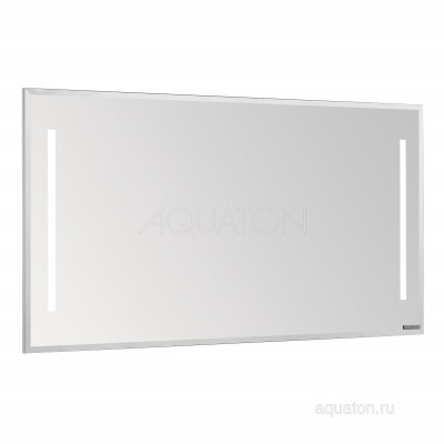 Зеркало с подсветкой белое 120см Aquaton Отель 1A101402OT010