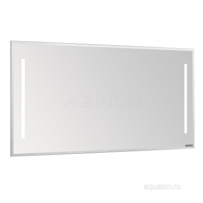 Зеркало с подсветкой белое 127см Aquaton Отель 1A107802OT010