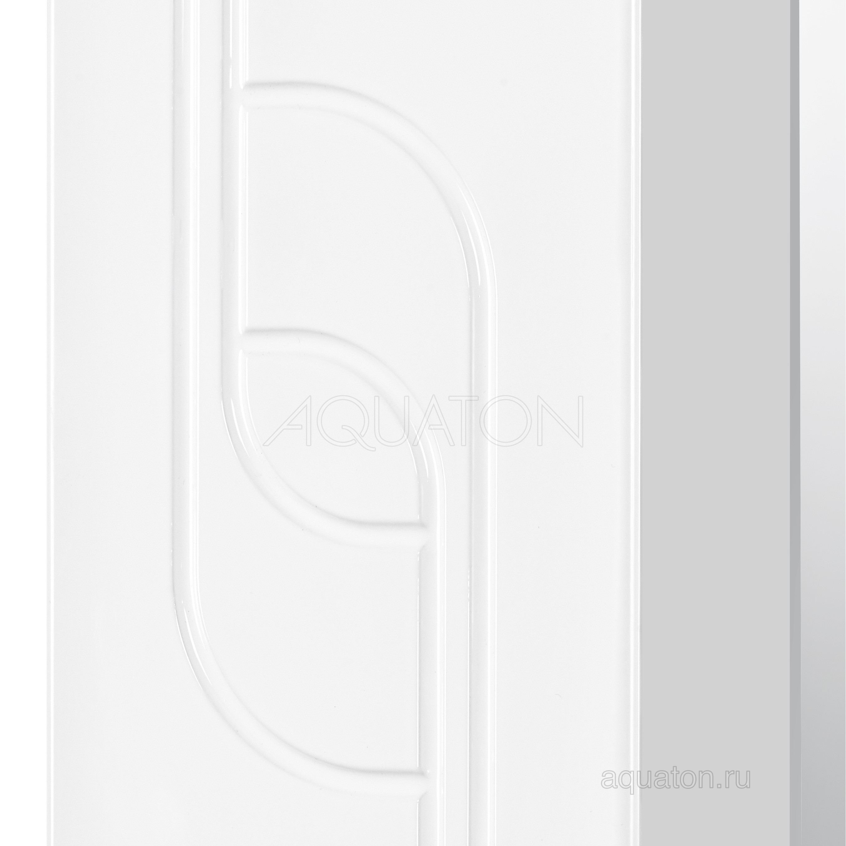 Зеркальный шкаф белый левый 50см Aquaton Панда 1A007402PD01L