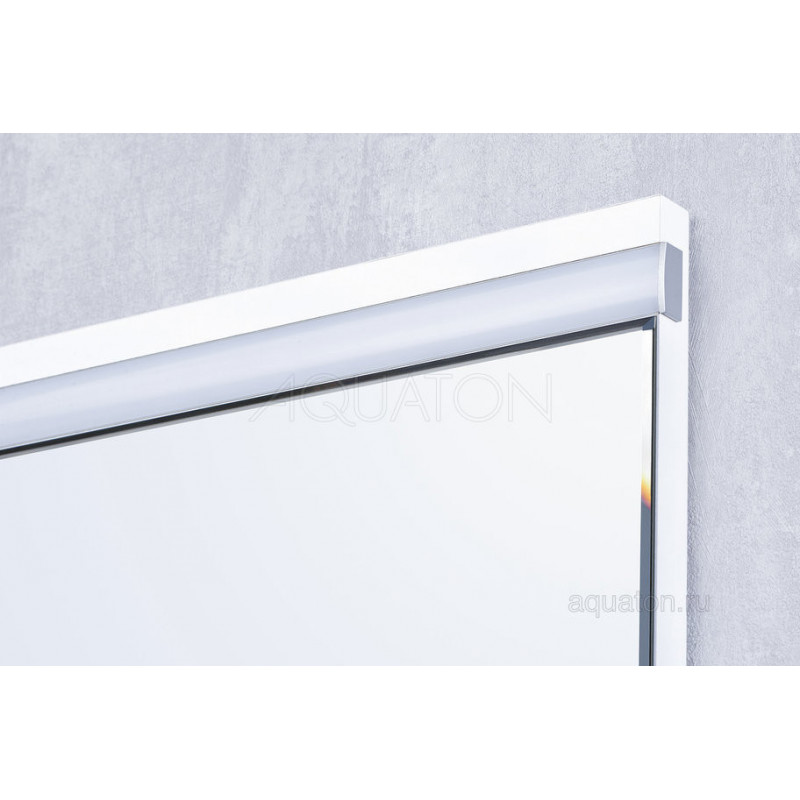 Зеркальный шкаф белый/грецкий орех 80см Aquaton Рене 1A222502NRC80