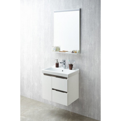 Зеркало с подсветкой белое 60см Aquaton Рене 1A222302NR010