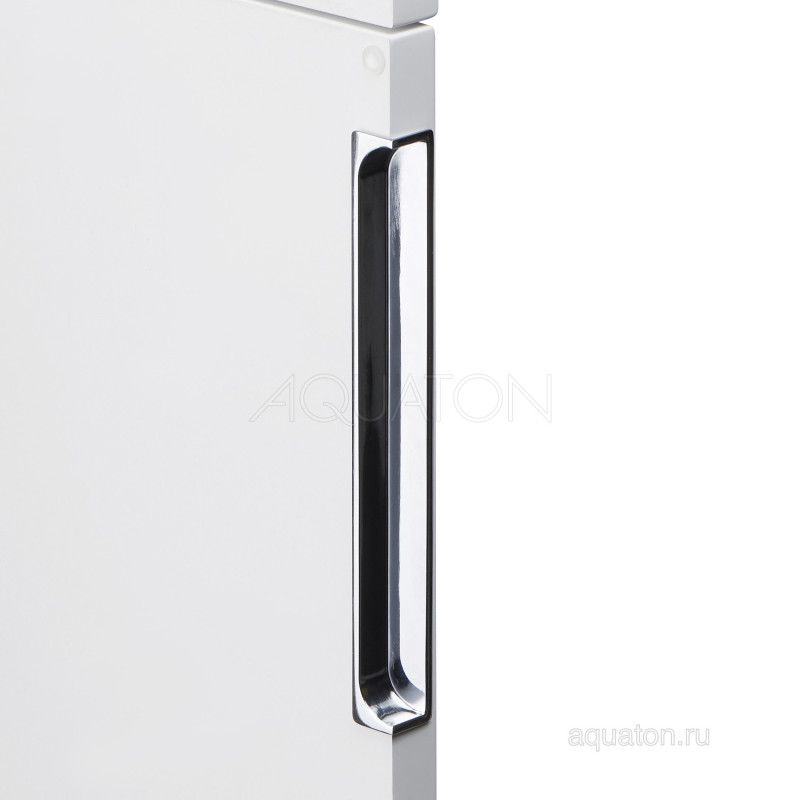Шкаф-пенал подвесной белый/грецкий орех 40см Aquaton Рене 1A222003NRC80
