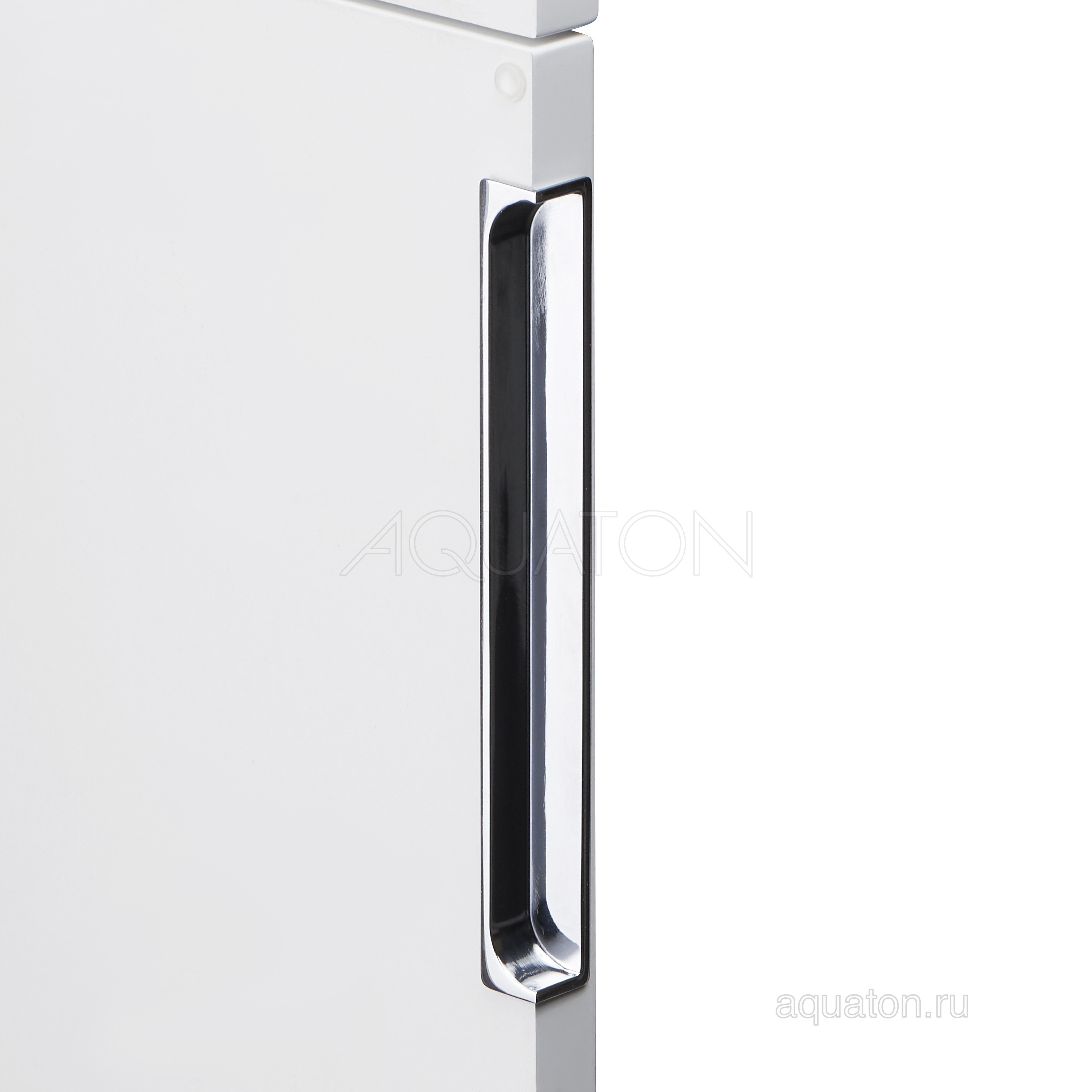 Шкаф-пенал подвесной белый/грецкий орех 40см Aquaton Рене 1A222003NRC80