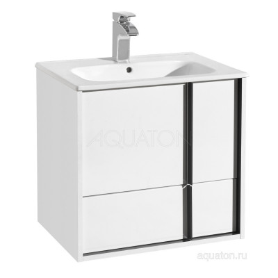 Тумба под раковину белая 60см AQUATON Ривьера 1A238801RVX20