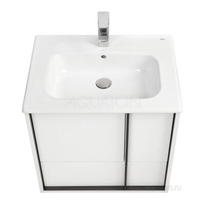 Тумба под раковину белая 60см AQUATON Ривьера 1A238801RVX20