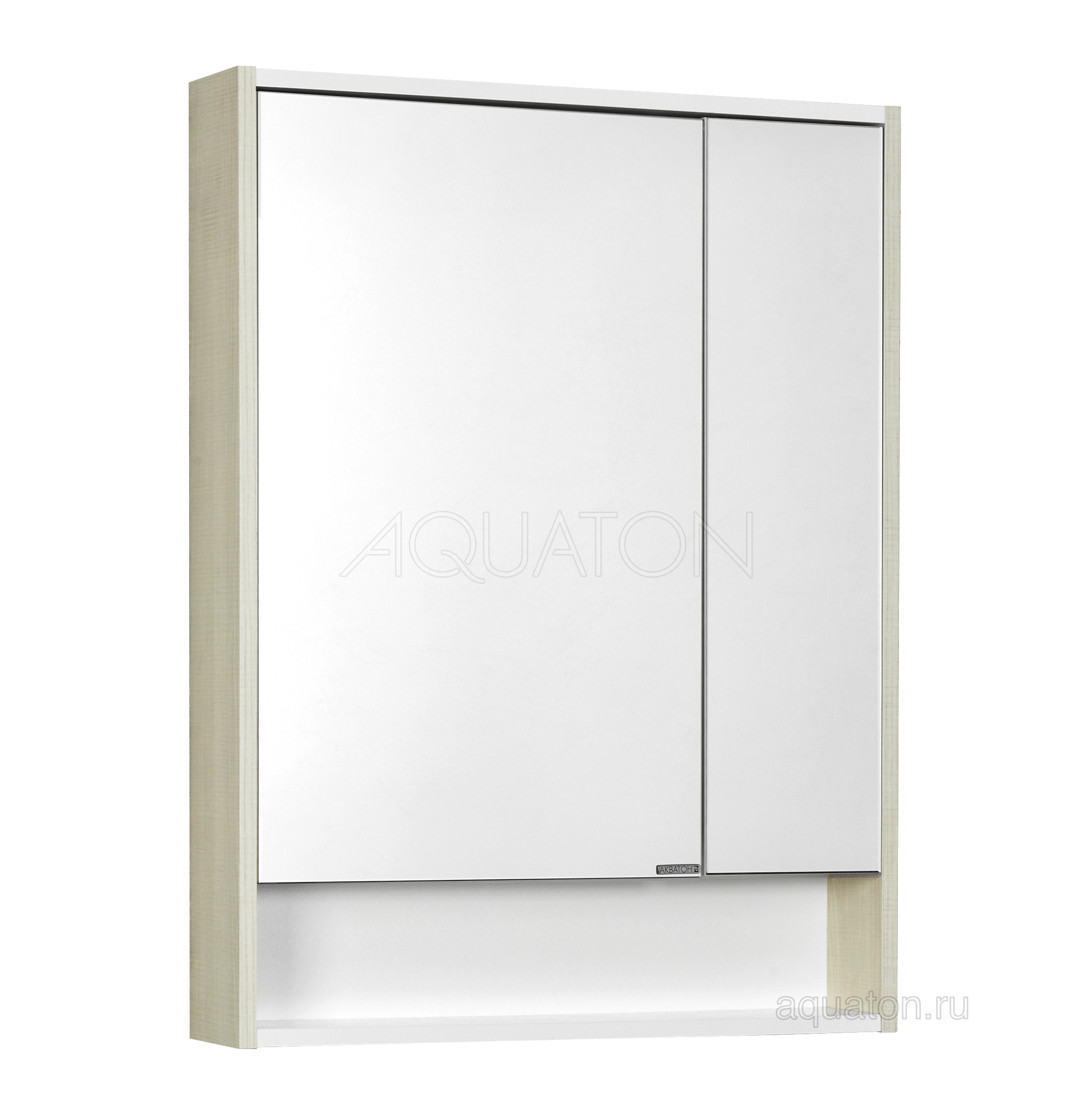 Зеркальный шкаф белый/ясень 65см Aquaton Рико 1A215202RIB90