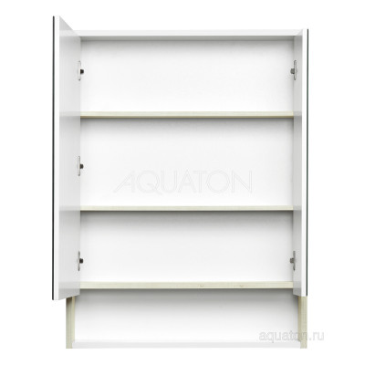Зеркальный шкаф белый/ясень 65см Aquaton Рико 1A215202RIB90