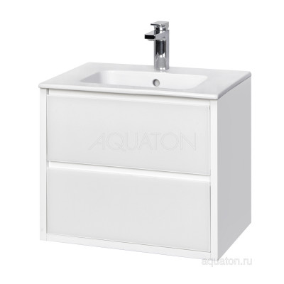 Тумба под раковину белая 60см AQUATON Римини 1A226601RN010