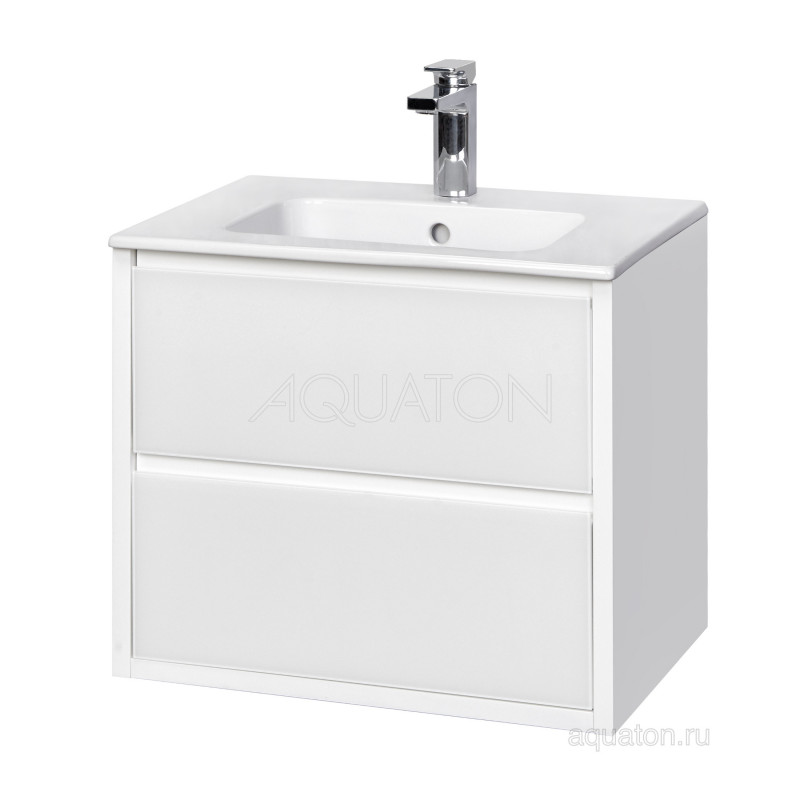Тумба под раковину белая 60см AQUATON Римини 1A226601RN010