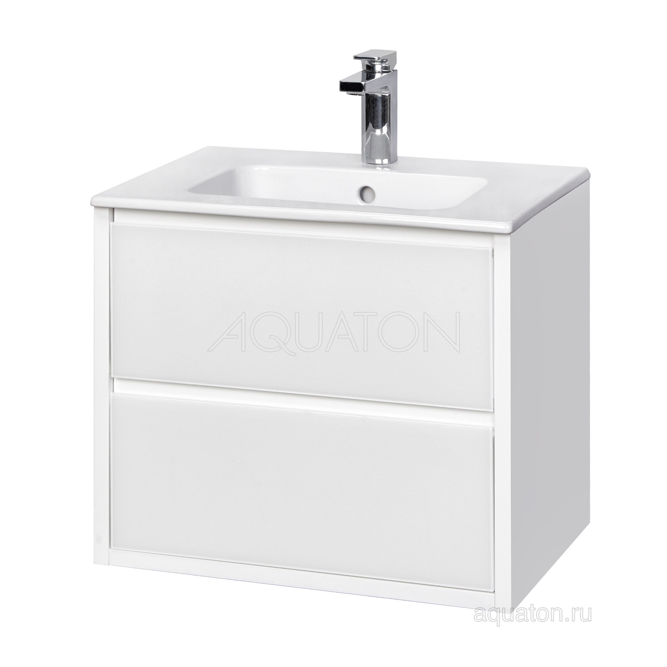 Тумба под раковину белая 60см AQUATON Римини 1A226601RN010