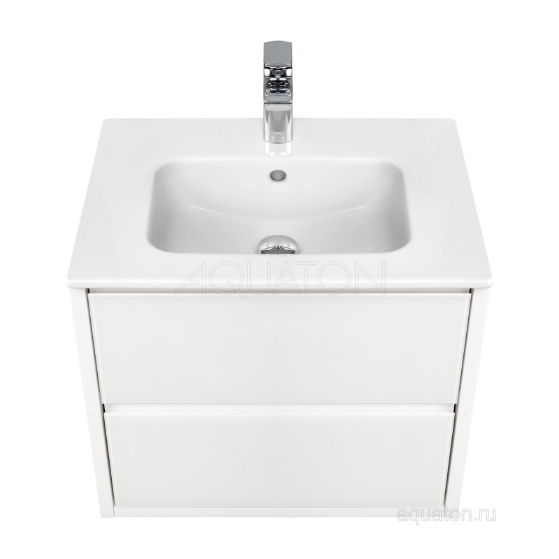 Тумба под раковину белая 60см AQUATON Римини 1A226601RN010
