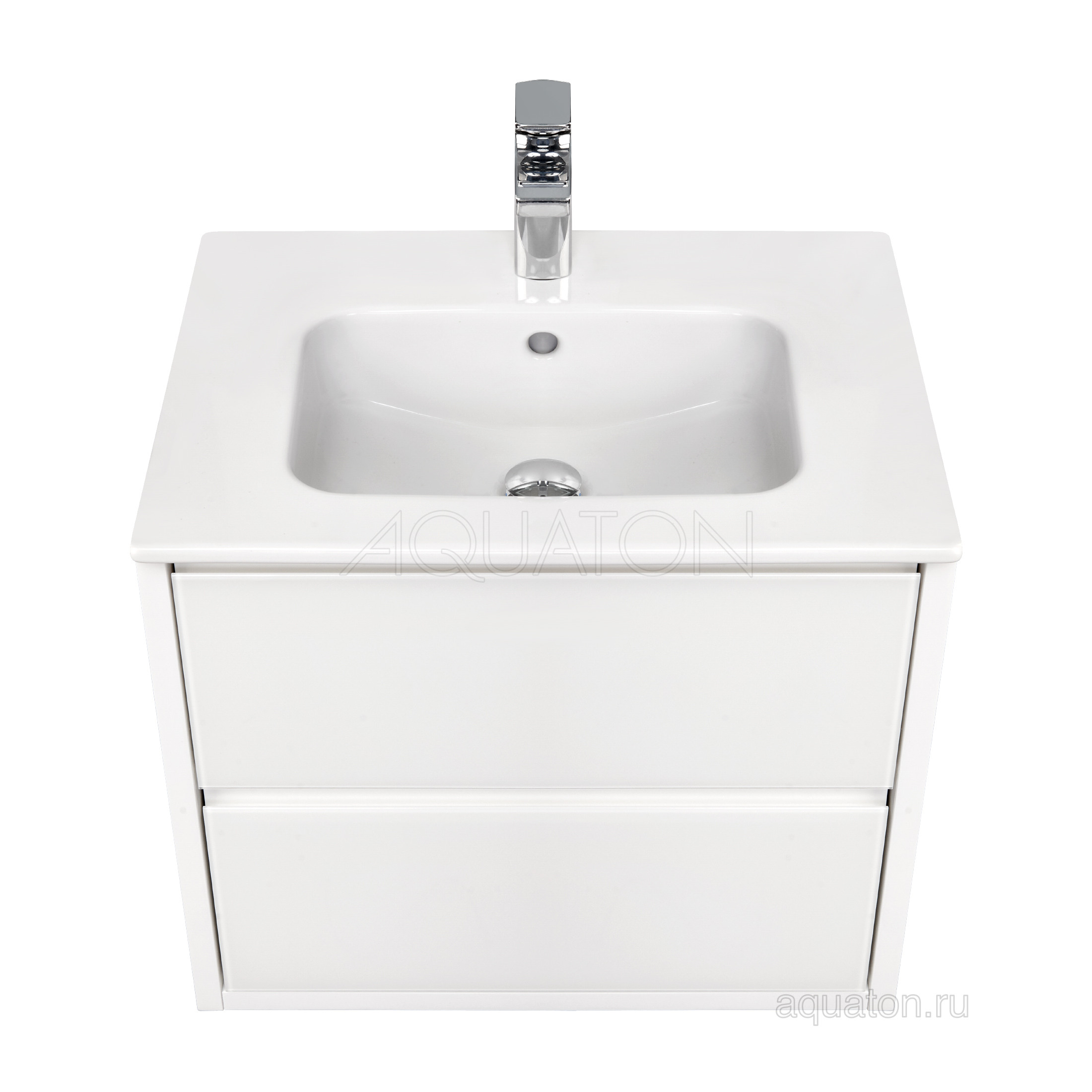 Тумба под раковину белая 60см AQUATON Римини 1A226601RN010