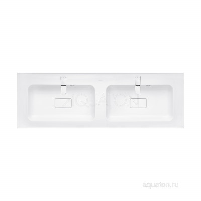 Раковина двойная мебельная белая 150см Aquaton Ричмонд 1A70573KRD010