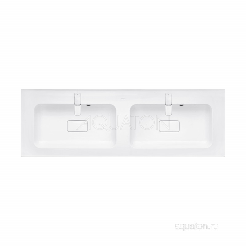 Раковина двойная мебельная белая 150см Aquaton Ричмонд 1A70573KRD010