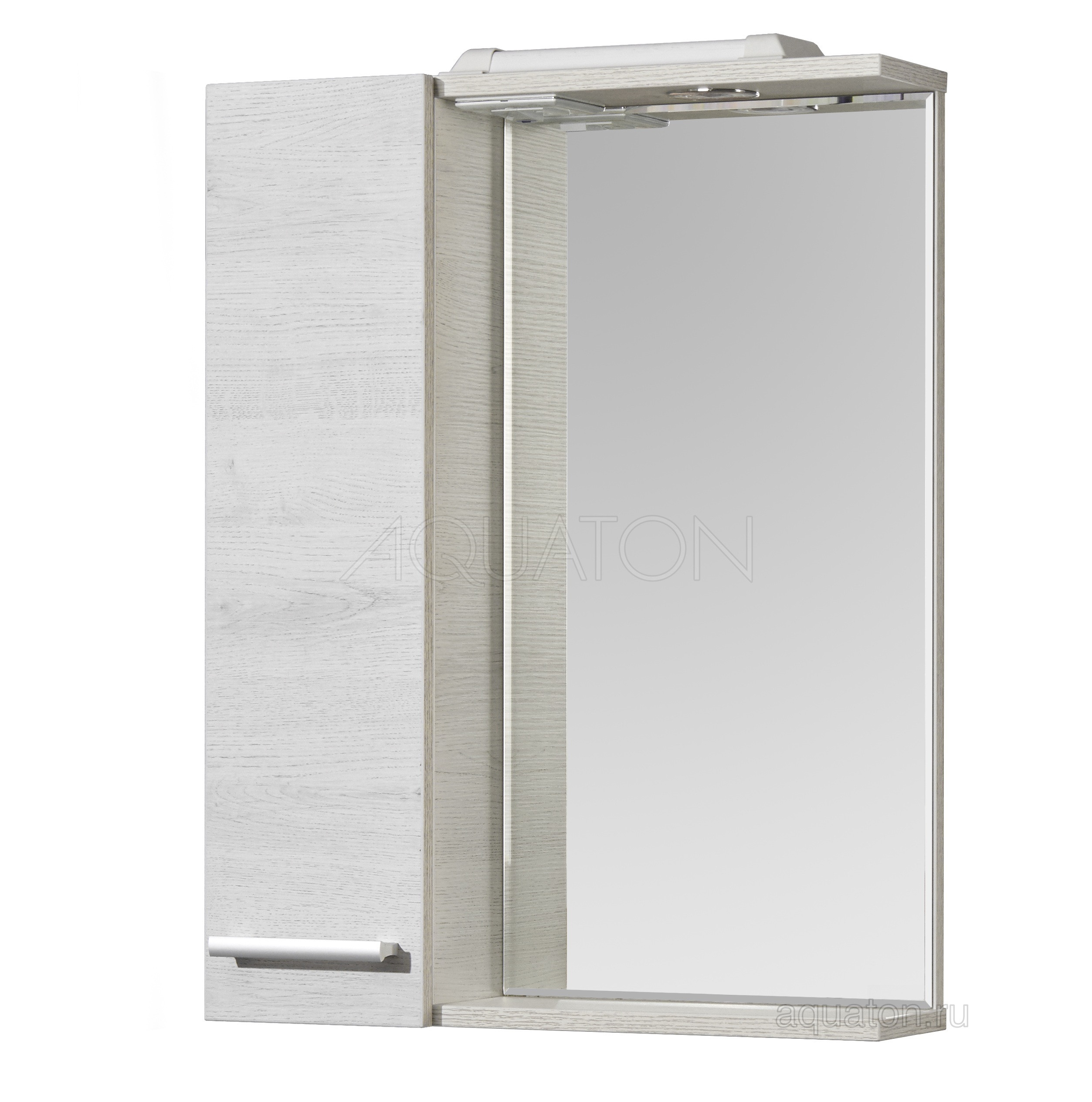 Зеркальный шкаф дуб 60см Aquaton Ронда 1A205102RSC2L