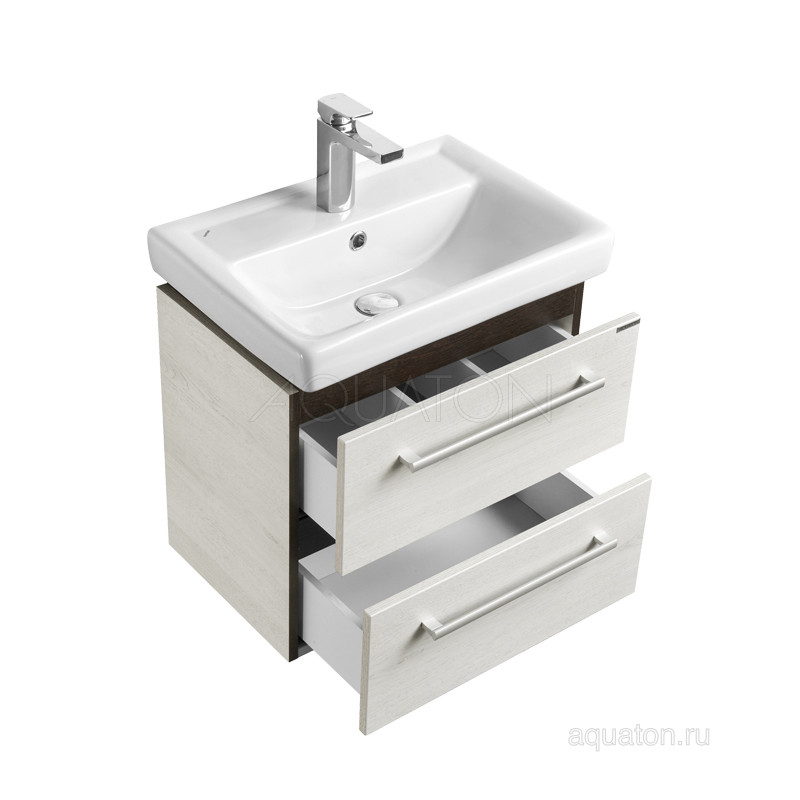 Тумба под раковину дуб 55см AQUATON Ронда 1A207601RSC20