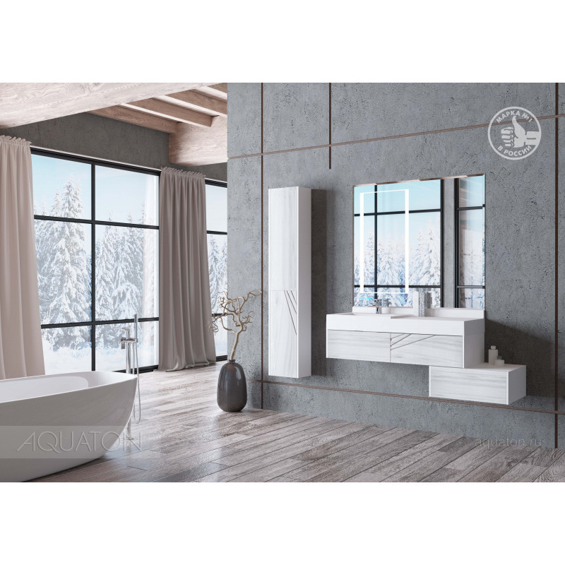 Зеркало с подсветкой 100см Aquaton Сакура 1A235102SKW80