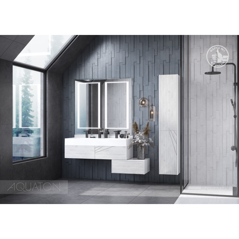 Зеркало с подсветкой 120см Aquaton Сакура 1A249702SKW80