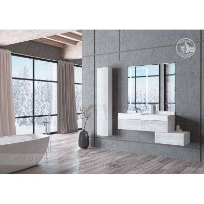Комод ольха/белый 100см Aquaton Сакура 1A234803SKW80