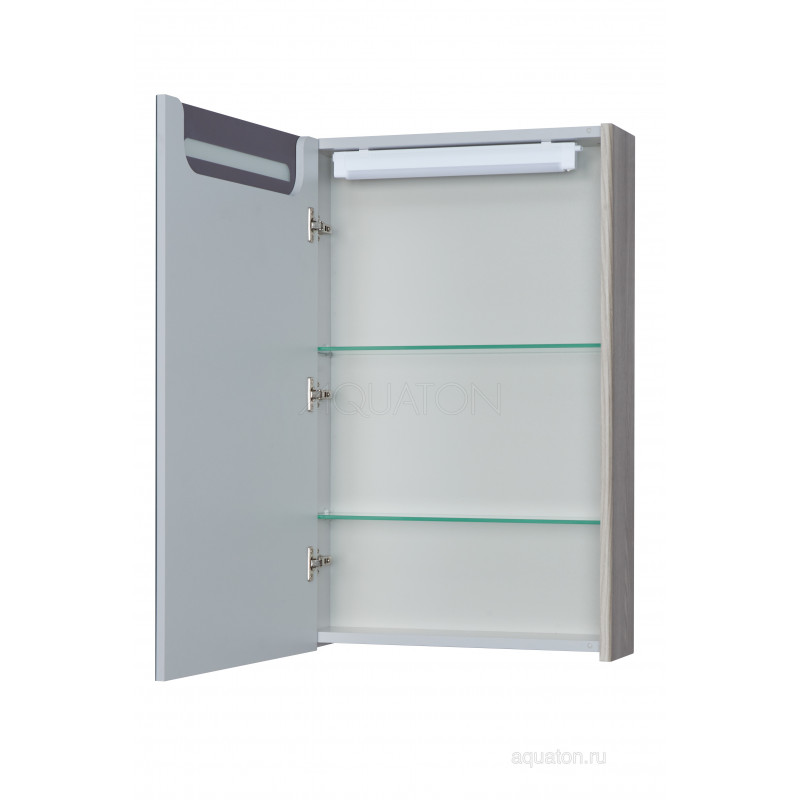 Зеркальный шкаф дуб 50см Aquaton Сильва 1A215502SIW6L