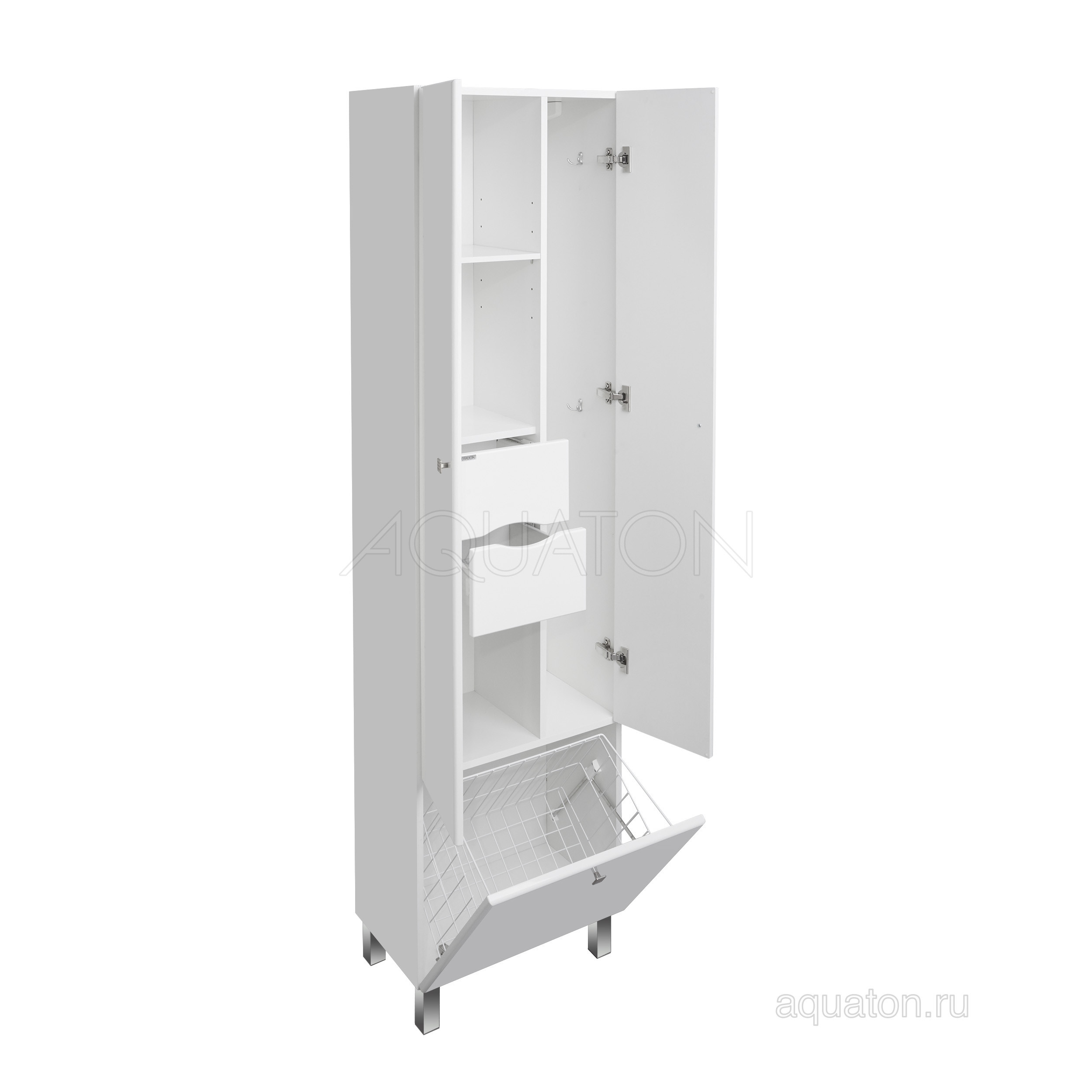 Шкаф-пенал напольный дуб 54см Aquaton Симпл 1A137403SL010