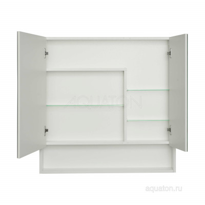 Зеркальный шкаф белый 90см Aquaton Сканди 1A252302SD010