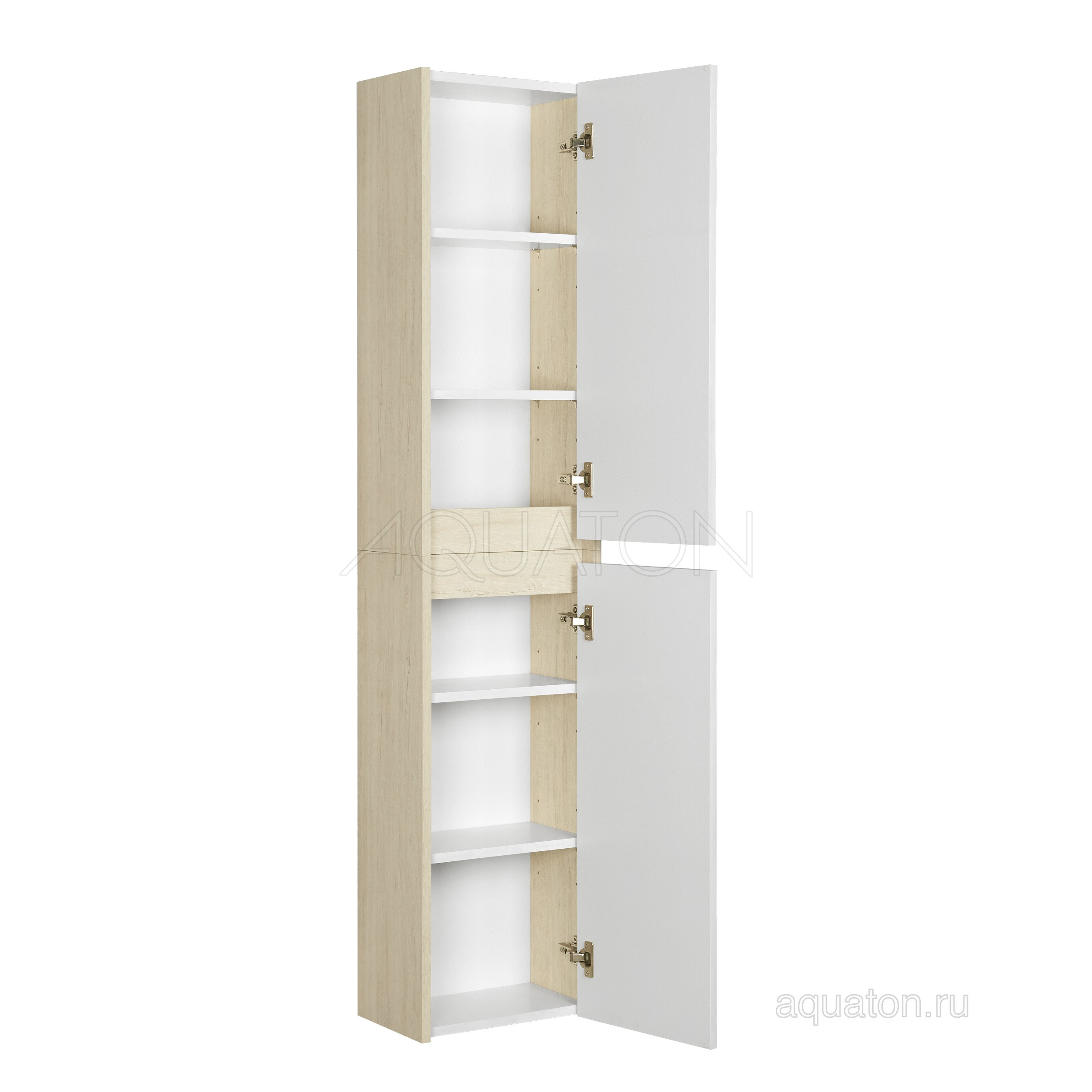 Шкафчик для ванны подвесной дуб/белый 35см Aquaton Сканди 1A255003SDB20