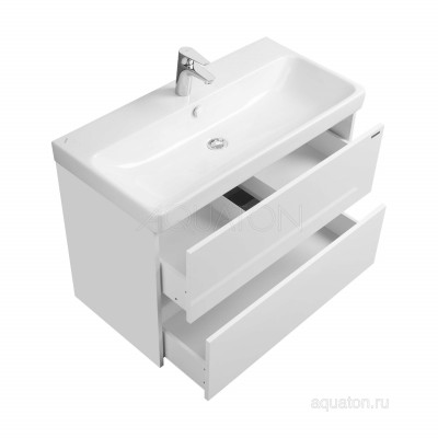 Тумба под раковину белый 90см AQUATON Сканди 1A251901SD010