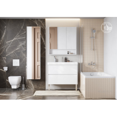 Тумба под раковину белый 90см AQUATON Сканди 1A251901SD010