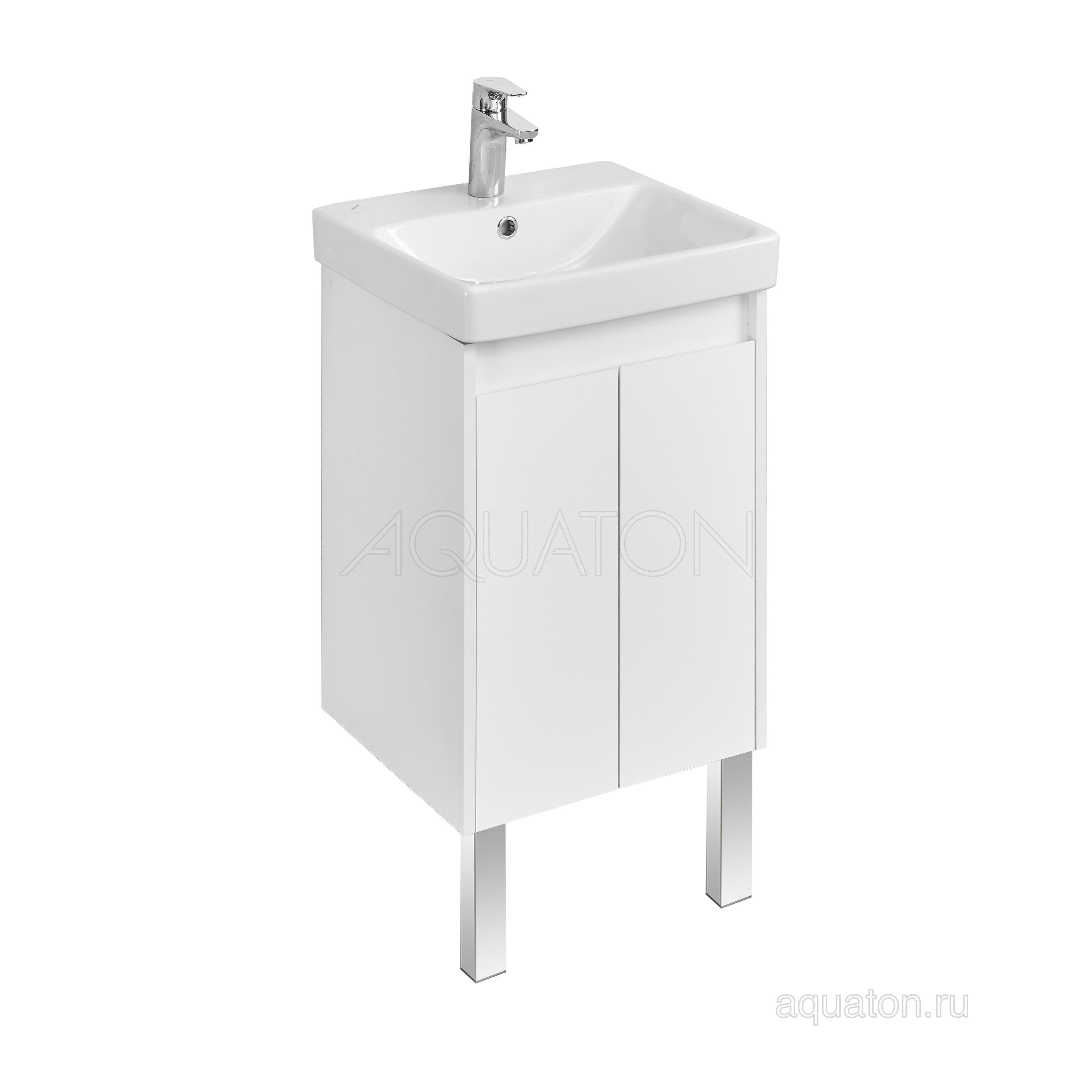 Тумба под раковину белый 45см AQUATON Сканди 1A278701SD010