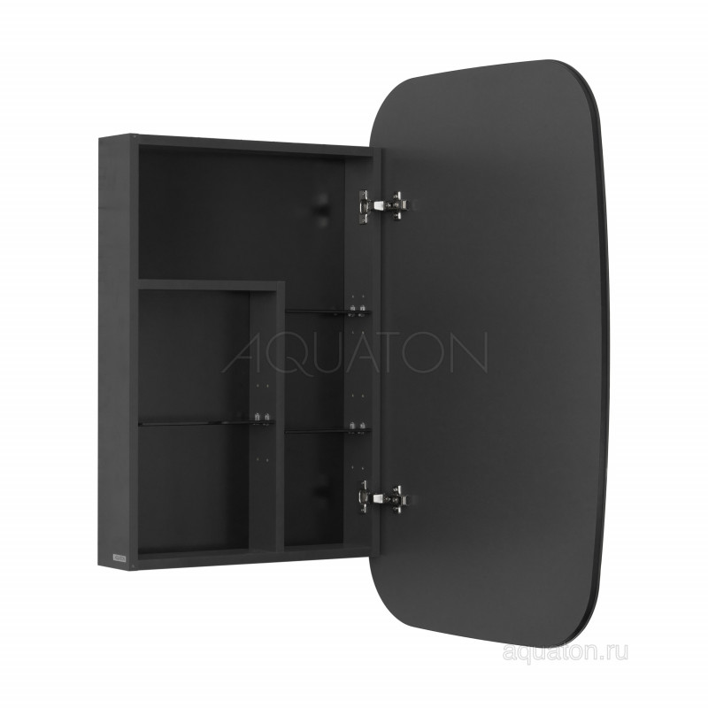 Зеркальный шкаф графит правый 60см Aquaton Сохо 1A258302AJA0R