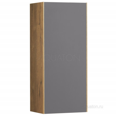 Шкафчик для ванны подвесной дуб/графит 35см Aquaton Сохо 1A258403AJA00